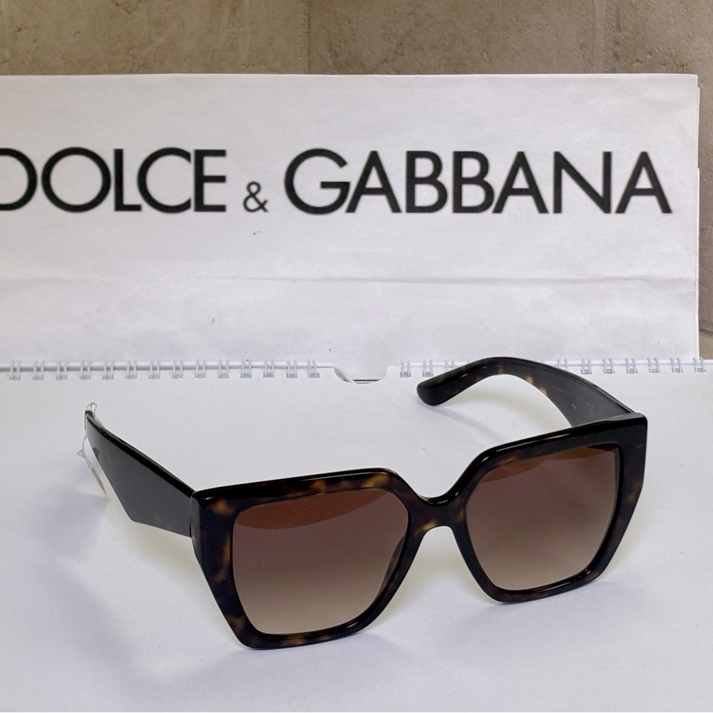 New Dolce & Gabbana DG4438 502/13 Tortoise and Gold Sunglasses